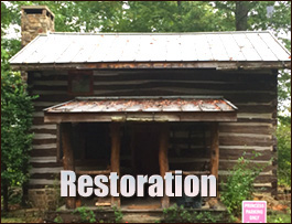 Historic Log Cabin Restoration  Vanceboro, North Carolina